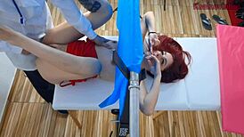 Why is the slut getting fucked by her doctor at work?