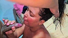 Sucking big cock for husband, want to join? 😏