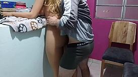 Follandome a mi hermosa madrastra en navidad