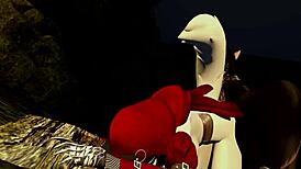 Little Red Riding Woof Gets Rough Fucking In Forest Fantasy