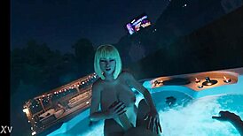 big natural tits brittney jerks off at house party