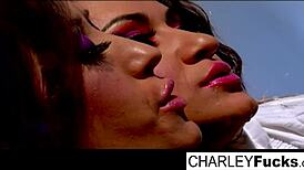 Charlie Has Some Slippery And Wet Fun With Sexy Brunette Capri