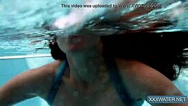 hot hungarian teen 18+ fucks underwater in pool