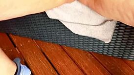 Wow, sexy mature spreads big bald wet pussy close-up!