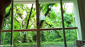 on vacation in cancun mexico and of course pervy papifachero brought some thongs to play in nothing like showing a big f