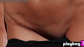 Cute Hannah Le Shows Natural Body Outdoor