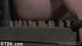 I'm tormentin' this babe's bawdy cleft with a toy, makin' her orgasm in missionary.