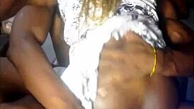 Full video of intense session with African teen submissive in amateur setting