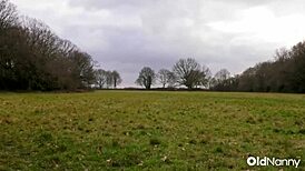 big tit mature milf relaxes as blonde lesbian licks her shaved pussy in curvy cunilingus session