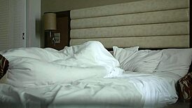 University Couple's Passionate Encounter in Hotel Room