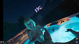 big natural tits brittney jerks off at house party