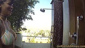 Busty Teen POV Fingering in High Definition Lesbian Scene