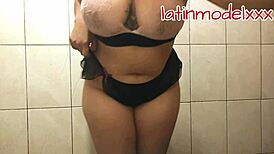 Huge tits and big ass model posing in lingerie?