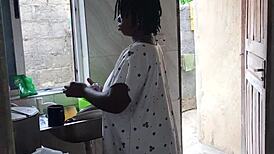 Hey, that kitchen romp with the sexy ebony maid was wild freestyle fun! 🔥🍑