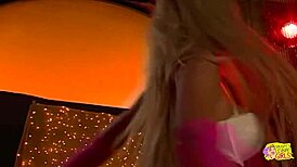 Vintage Striptease with Blonde and Brunette Lesbian Sex