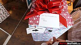 Milf Sets Up Glory Hole for Stepson with Deepthroat Blowjob