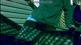 Watch the time lapse of a skinny woman stretching against steps at night, highlighting her legs and ass in leggings!