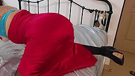 French Amateur In Satin Lingerie Gets Pussy Fucking, Deepthroat, Balls Licking, Ass To Mouth, Spanking, Dirty Talk, Pov Cumshot