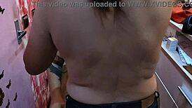 Barber Babe Showcases Her Perfect Natural Tits