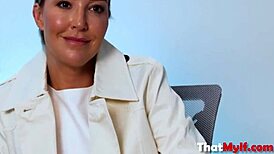 milf gets interrogated in wet dress parody flashing