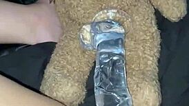 Saudi teen 18+ fucks glass dildo in LA