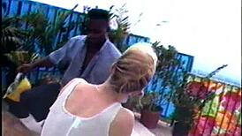 milf bent over kissing and fucking big black cock in interracial hardcore scene