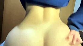 big ass college girl gives best reverse cowgirl ride in dorm