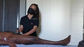 Descriptive happy ending massage with handjob. In final part.