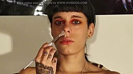 teen goth sneezin huge snot fetish pt1 hd