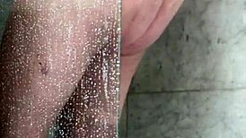 Wife caught fucking shower head again