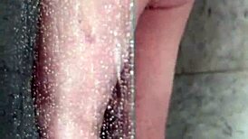 Wife caught fucking shower head again