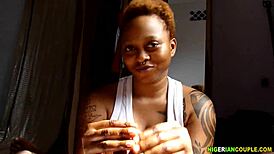 Dick massage feels so good for this african couple