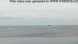 Relaxing in the Infinity Pool with Asian Princess