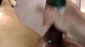 I massage my big cock in pov
