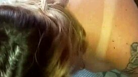 Morning blowjob turns nasty with deepthroat, cum, and interracial action.