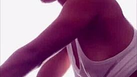 Girl Experiences Nipslip While Working Out in Tight Top