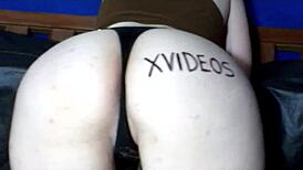 Blanca shows off her big tits and ass in lingerie, ready for pussy play!