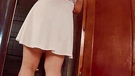 suzuna komiya flaunts her thick tits in black