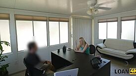 Go-Go Dancer Dances On Dick For Loan In Hidden Office