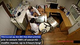 Jackie Banes offers second opinion in nurse gloves at hospital