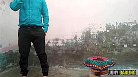 Hot College Girl Craves House-To-House Fucking