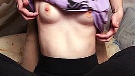 Amateur Wife Receives Tickling and Light BDSM Nipple Play in Homemade Domination Session