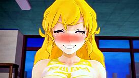 Team rwbys workout includes pov creampie action.