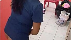 nurse shows ass in hospital corridor on christmas eve