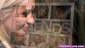 Busty Eurobabe Licked by Pretty Girlfriend