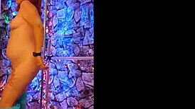 What happens when hotwife Steffi dances with big pussy lips in lingerie vibrator photoshoot