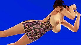 Doa-Mai-F9 o in tight dress close-up nude