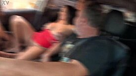 i joined the crowded car orgy on the street with maya hyuga