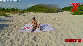 Celezte Cruz Sunbathing Interrupted By Man