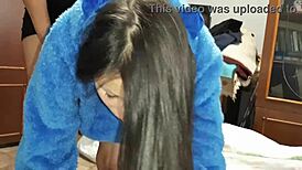 I Caught My Brunette Neighbors Masturbating And Joined Them In Lesbian Group Sex With Doggystyle And Jerk Off Instructions.